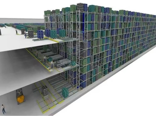 Automated Stacker Crane ASRS Racking System For Heavy Duty Warehouse Shelving