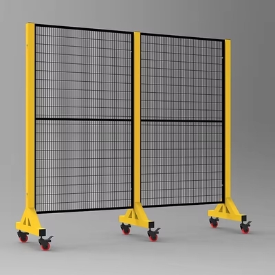 Closed Open Iron Wire Mesh Guard Workshop Isolation Fence Equipment For Robot Barrier