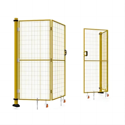 Closed Open Iron Wire Mesh Guard Workshop Isolation Fence Equipment For Robot Barrier