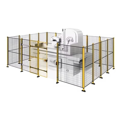 Closed Open Iron Wire Mesh Guard Workshop Isolation Fence Equipment For Robot Barrier