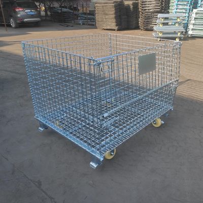 QIFEI-Wire Mesh Container Adjustable Mobility For Industrial Wire Baskets