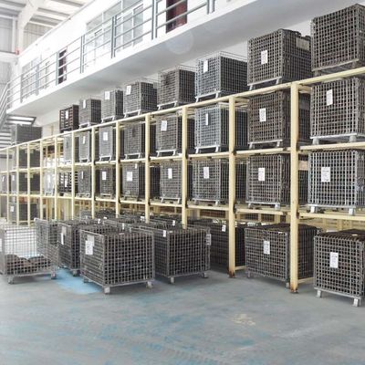 QIFEI-Wire Mesh Container Adjustable Mobility For Industrial Wire Baskets