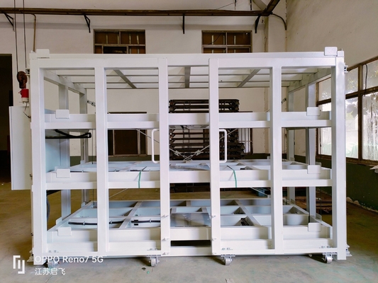 Powder Coated Motor-Driven Sheet Racking For Customized Multi-Level Plate Rolling-out