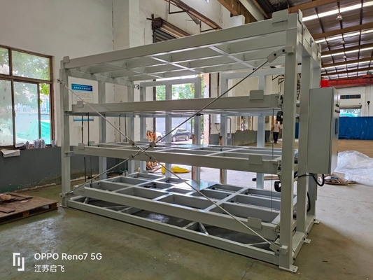 Powder Coated Motor-Driven Sheet Racking For Customized Multi-Level Plate Rolling-out